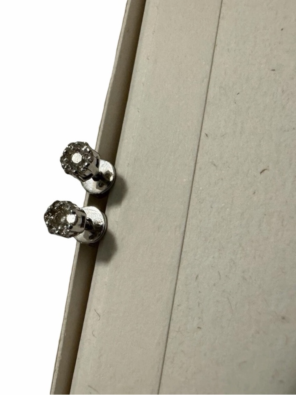 Stud earrings 14K Gold 585 with diamonds